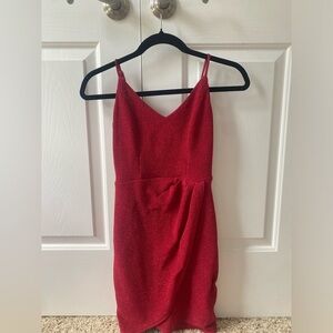 Lulus red sparkly xs mini dress